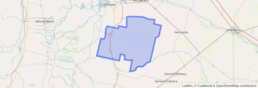 Mapa de ubicacion de Pedanía Peñas.