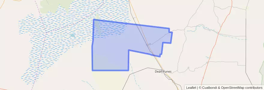 Mapa de ubicacion de Pedanía Quilino.