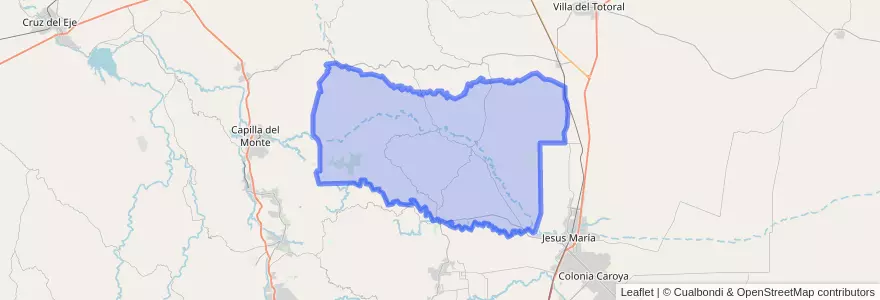 Mapa de ubicacion de Pedanía Río Pinto.
