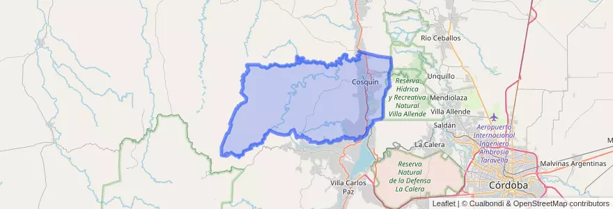 Mapa de ubicacion de Pedanía Rosario.