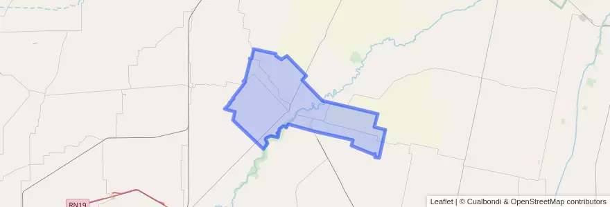 Mapa de ubicacion de Pedanía Santa Rosa.