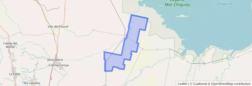 Mapa de ubicacion de Pedanía Timón Cruz.