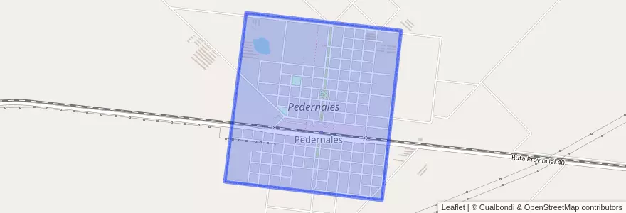 Mapa de ubicacion de Pedernales.