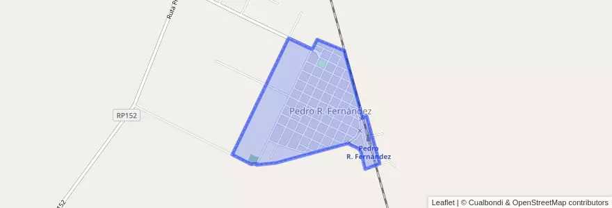 Mapa de ubicacion de Pedro R. Fernández.