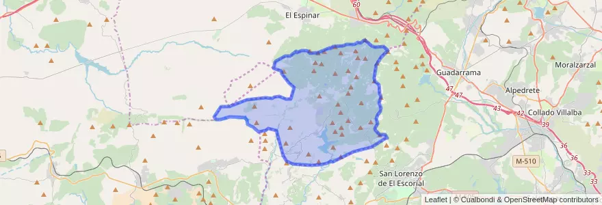 Mapa de ubicacion de Peguerinos.