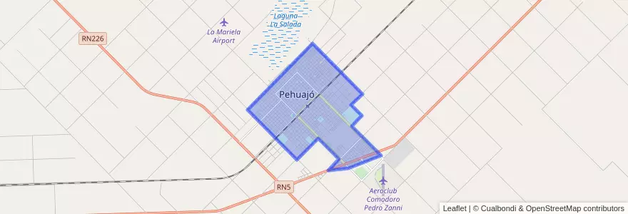 Mapa de ubicacion de Pehuajó.