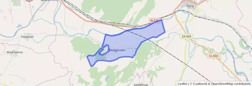 Mapa de ubicacion de Peleagonzalo.