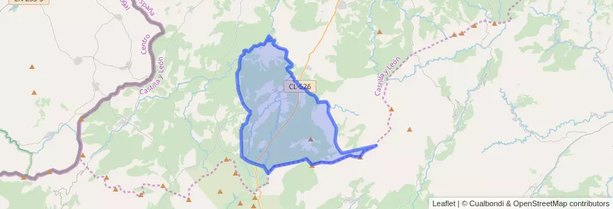 Mapa de ubicacion de Peñaparda.