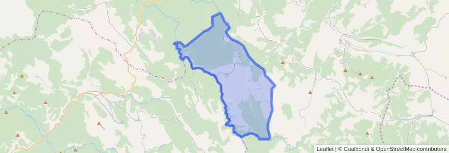 Mapa de ubicacion de Peralejos de las Truchas.