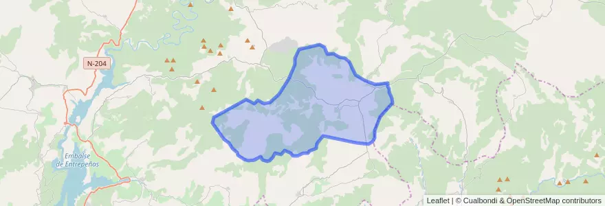 Mapa de ubicacion de Peralveche.