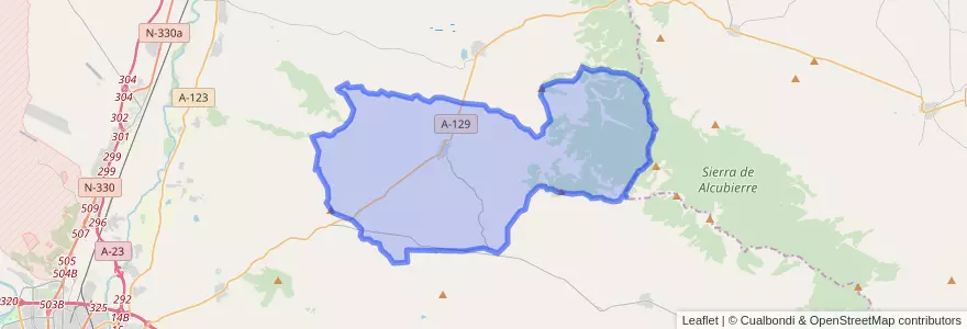 Mapa de ubicacion de Perdiguera.