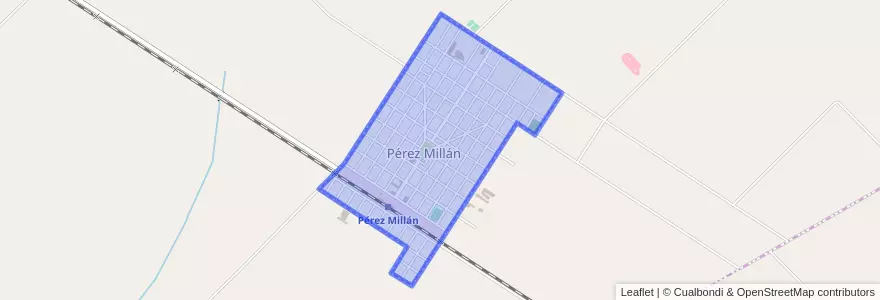 Mapa de ubicacion de Pérez Millán.