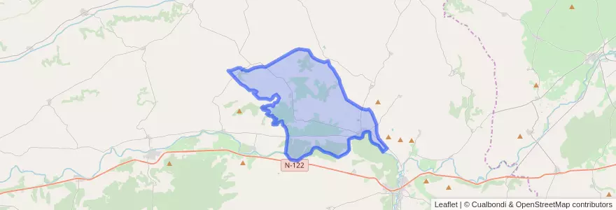 Mapa de ubicacion de Pesquera de Duero.