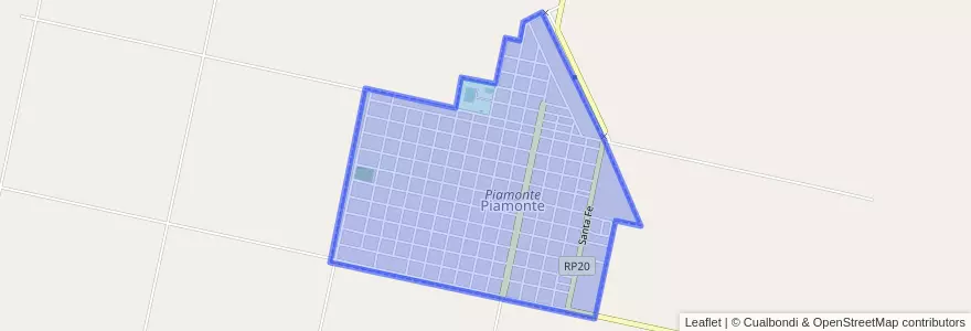 Mapa de ubicacion de Piamonte.