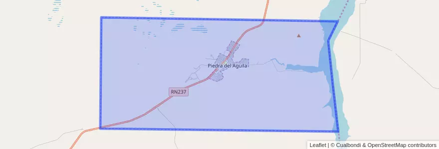 Mapa de ubicacion de Piedra del Águila.