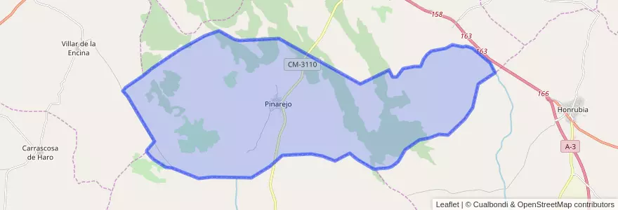 Mapa de ubicacion de Pinarejo.