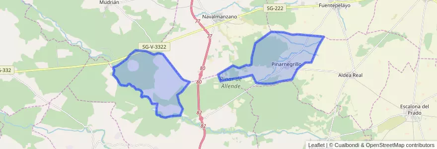 Mapa de ubicacion de Pinarnegrillo.