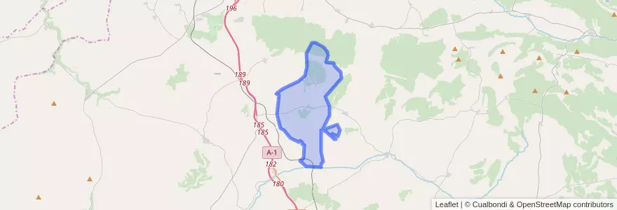 Mapa de ubicacion de Pineda Trasmonte.