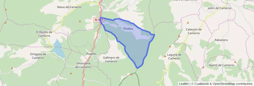 Mapa de ubicacion de Pinillos.