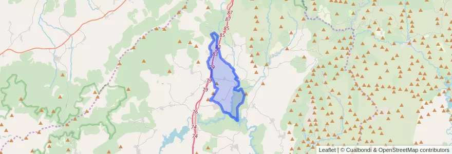 Mapa de ubicacion de Piñuécar-Gandullas.