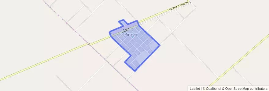 Mapa de ubicacion de Pinzón.