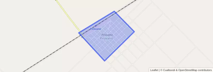 Mapa de ubicacion de Pirovano.
