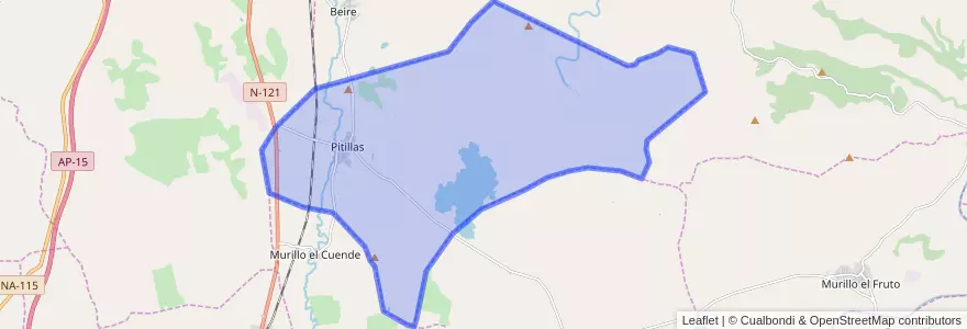Mapa de ubicacion de Pitillas.