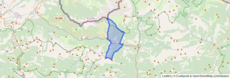 Mapa de ubicacion de Planoles.