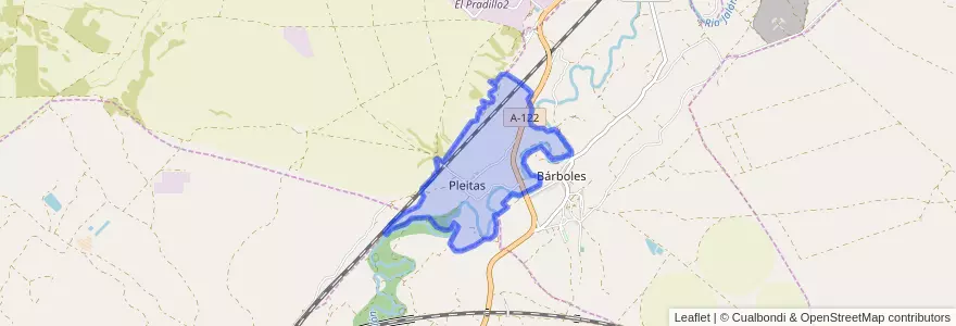 Mapa de ubicacion de Pleitas.