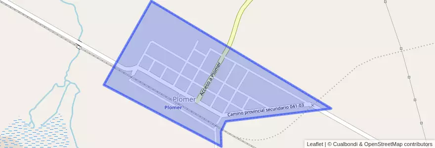 Mapa de ubicacion de Plomer.