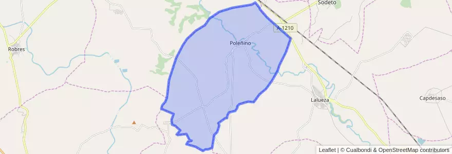 Mapa de ubicacion de Poleñino.