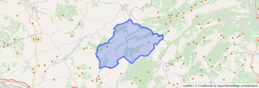 Mapa de ubicacion de Pontils.