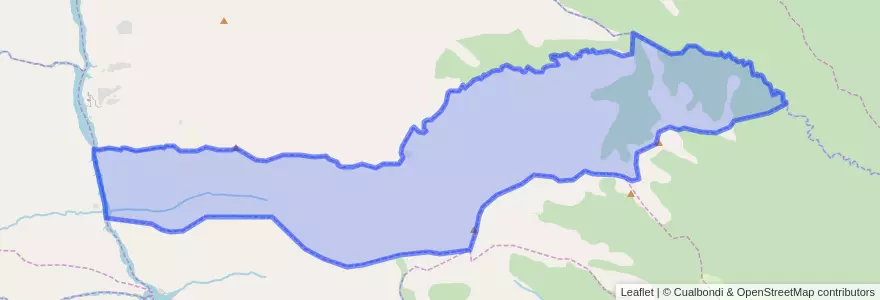 Mapa de ubicacion de Porongal.