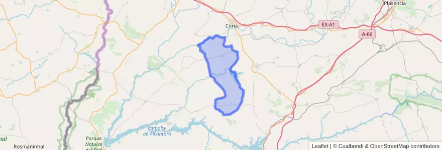 Mapa de ubicacion de Portaje.