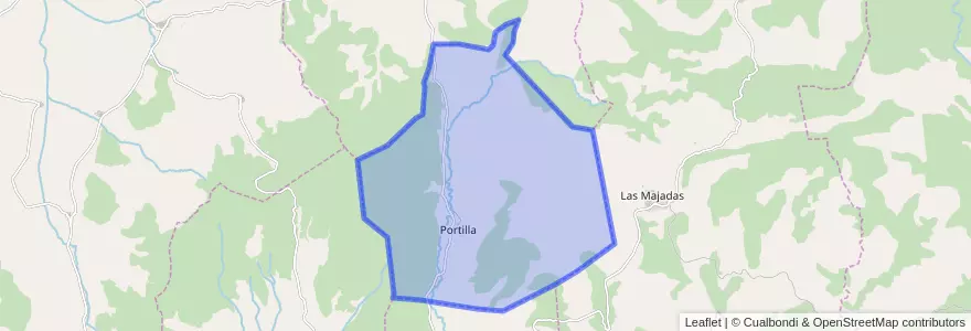 Mapa de ubicacion de Portilla.