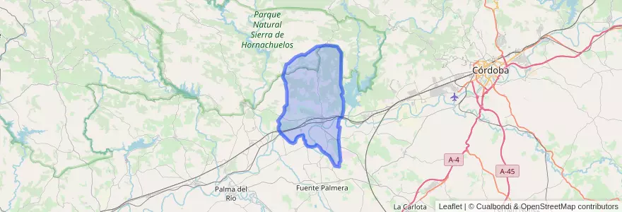 Mapa de ubicacion de Posadas.