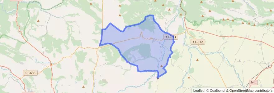 Mapa de ubicacion de Poza de la Sal.