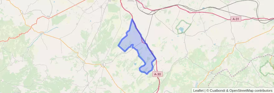 Mapa de ubicacion de Pozo Cañada.