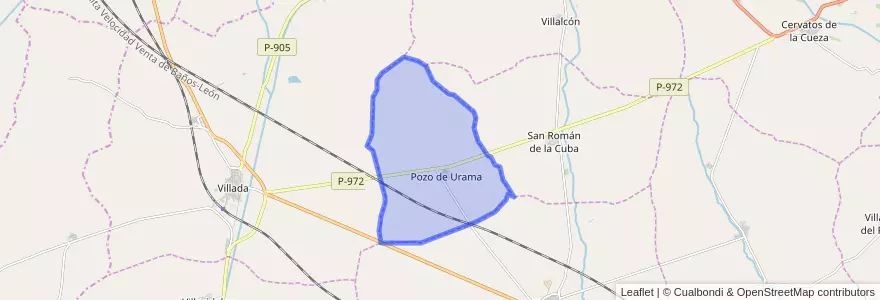 Mapa de ubicacion de Pozo de Urama.
