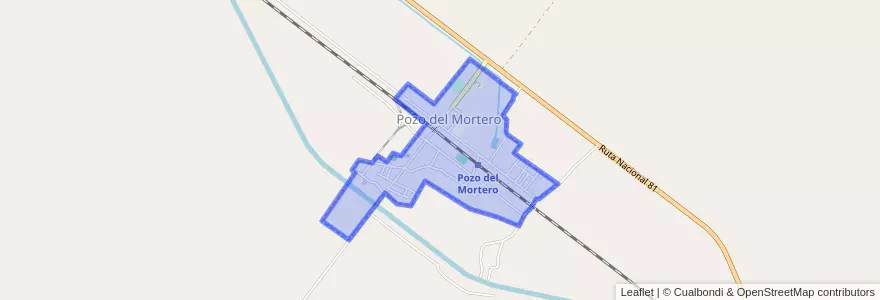Mapa de ubicacion de Pozo del Mortero.