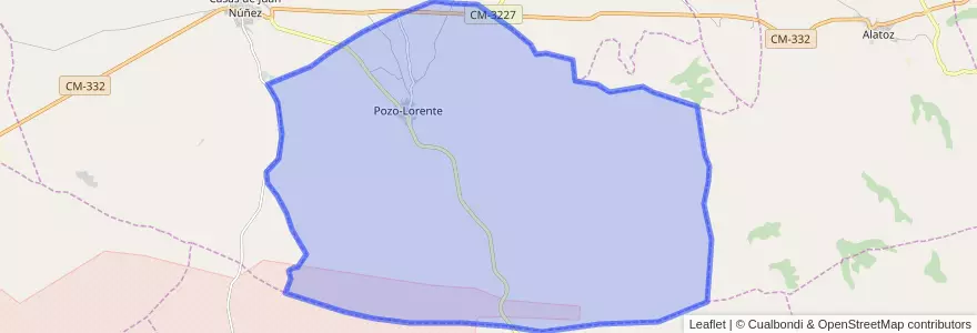 Mapa de ubicacion de Pozo-Lorente.