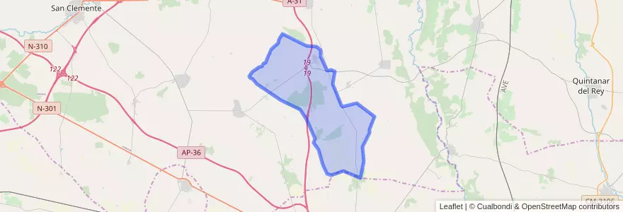 Mapa de ubicacion de Pozoamargo.