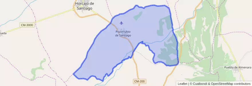 Mapa de ubicacion de Pozorrubio.