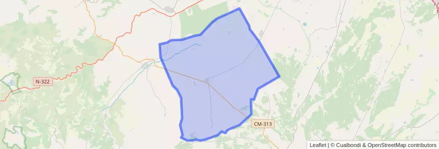 Mapa de ubicacion de Pozuelo.