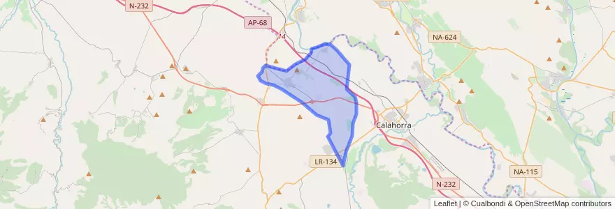 Mapa de ubicacion de Pradejón.