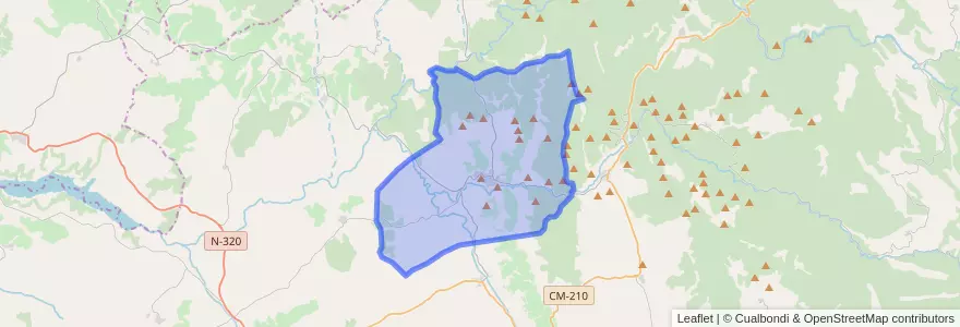 Mapa de ubicacion de Priego.