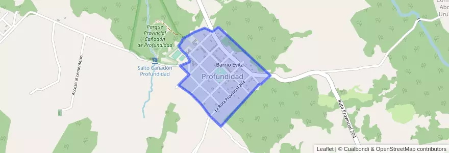 Mapa de ubicacion de Profundidad.