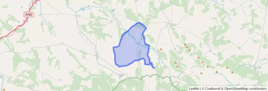 Mapa de ubicacion de Puebla de Yeltes.