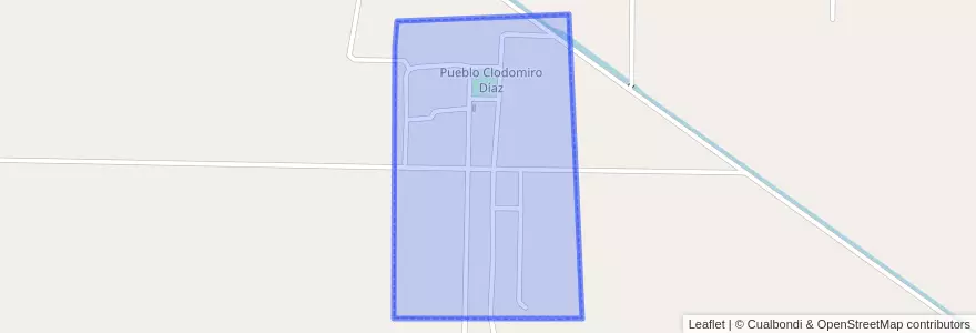 Mapa de ubicacion de Pueblo Clodomiro Díaz.