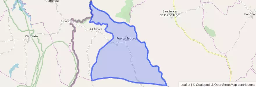 Mapa de ubicacion de Puerto Seguro.